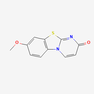 8-Methoxy-2H-benzo[4,5]thiazolo[3,2-a]pyrimidin-2-one chemical structure (CAS 32329-52-5)