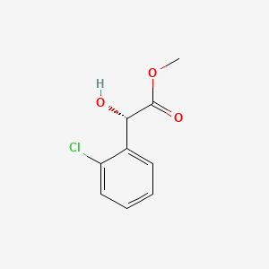 (S)-Methyl 2-(2-chlorophenyl)-2-hydroxyacetate chemical structure (CAS 32345-60-1)