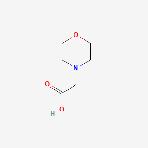 Morpholin-4-yl-acetic acid chemical structure (CAS 3235-69-6)