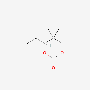 4-Isopropyl-5,5-dimethyl-1,3-dioxan-2-one chemical structure (CAS 32368-14-2)