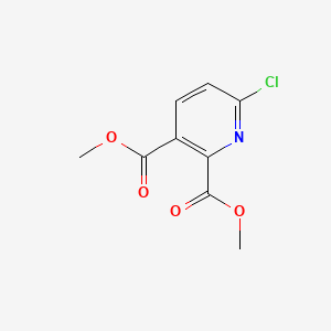 Dimethyl 6-chloropyridine-2,3-dicarboxylate chemical structure (CAS 32383-03-2)