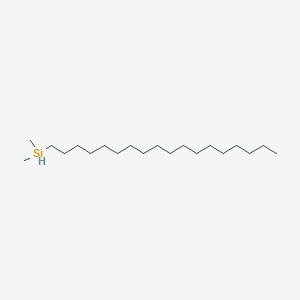 Dimethyl(octadecyl)silane chemical structure (CAS 32395-58-7)