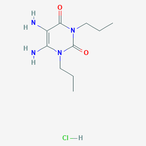 5,6-Diamino-1,3-dipropylpyrimidine-2,4(1H,3H)-dione hydrochloride chemical structure (CAS 324002-49-5)