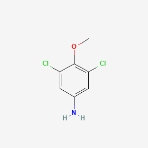 3,5-Dichloro-4-methoxyaniline chemical structure (CAS 32407-11-7)