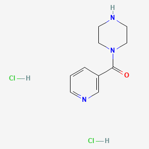 Piperazin-1-yl(pyridin-3-yl)methanone dihydrochloride chemical structure (CAS 32422-95-0)