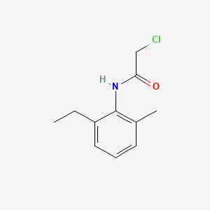 2-Chloro-N-(2-ethyl-6-methylphenyl)acetamide chemical structure (CAS 32428-71-0)
