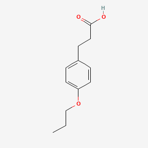 3-(4-Propoxyphenyl)propanoic acid chemical structure (CAS 3243-40-1)