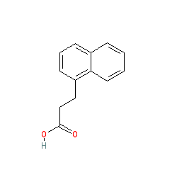 3-(1-Naphthyl)propionic acid chemical structure (CAS 3243-42-3)