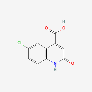6-Chloro-2-oxo-1,2-dihydroquinoline-4-carboxylic acid chemical structure (CAS 32431-30-4)