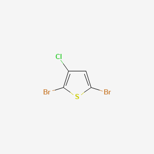 2,5-Dibromo-3-chlorothiophene chemical structure (CAS 32431-91-7)
