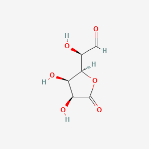 (R)-2-((2S,3R,4S)-3,4-Dihydroxy-5-oxotetrahydrofuran-2-yl)-2-hydroxyacetaldehyde chemical structure (CAS 32449-92-6)