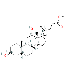 Methyl (R)-4-((3R,5R,8R,9S,10S,12S,13R,14S,17R)-3,12-dihydroxy-10,13-dimethylhexadecahydro-1H-cyclopenta[a]phenanthren-17-yl)pentanoate chemical structure (CAS 3245-38-3)