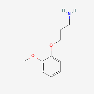 3-(2-Methoxyphenoxy)propan-1-amine chemical structure (CAS 3245-88-3)