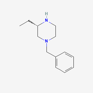 (S)-1-Benzyl-3-ethylpiperazine chemical structure (CAS 324750-04-1)