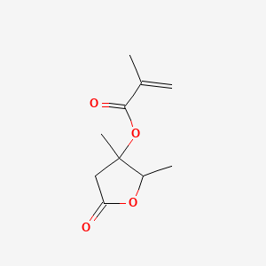 2,3-Dimethyl-5-oxotetrahydrofuran-3-yl methacrylate chemical structure (CAS 324761-25-3)