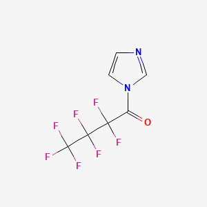 N-Heptafluorobutyrylimidazole chemical structure (CAS 32477-35-3)