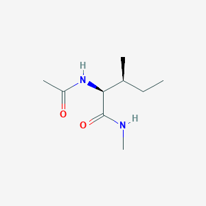 (2S,3S)-2-Acetamido-N,3-dimethylpentanamide chemical structure (CAS 32483-16-2)
