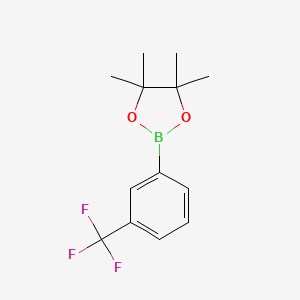 4,4,5,5-Tetramethyl-2-(3-(trifluoromethyl)phenyl)-1,3,2-dioxaborolane chemical structure (CAS 325142-82-3)