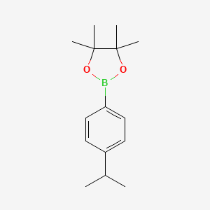 2-(4-Isopropylphenyl)-4,4,5,5-tetramethyl-1,3,2-dioxaborolane chemical structure (CAS 325142-91-4)