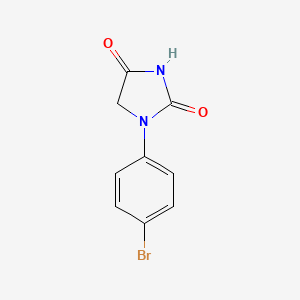 1-(4-Bromophenyl)imidazolidine-2,4-dione chemical structure (CAS 32549-34-1)