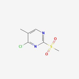 4-Chloro-5-methyl-2-(methylsulfonyl)pyrimidine chemical structure (CAS 325780-94-7)