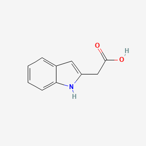 Indole-2-acetic acid chemical structure (CAS 32588-36-6)