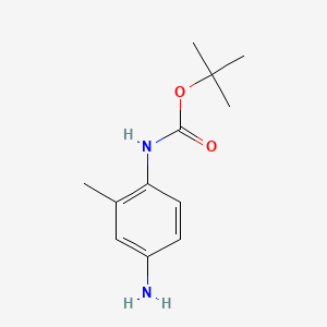 tert-Butyl (4-amino-2-methylphenyl)carbamate chemical structure (CAS 325953-40-0)
