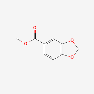 Methyl benzo[d][1,3]dioxole-5-carboxylate chemical structure (CAS 326-56-7)