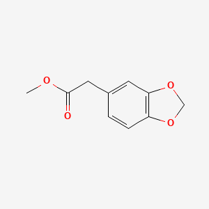 Methyl 2-(benzo[d][1,3]dioxol-5-yl)acetate chemical structure (CAS 326-59-0)