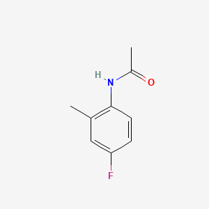 N-(4-Fluoro-2-methylphenyl)acetamide chemical structure (CAS 326-65-8)