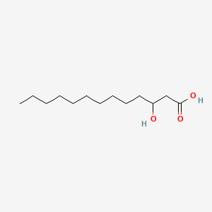 3-Hydroxytridecanoic acid chemical structure (CAS 32602-69-0)