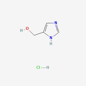 4-Imidazolemethanol hydrochloride chemical structure (CAS 32673-41-9)