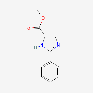 Methyl 2-phenyl-1H-imidazole-5-carboxylate chemical structure (CAS 32682-99-8)
