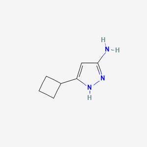 3-Amino-5-cyclobutyl-1H-pyrazole chemical structure (CAS 326827-21-8)