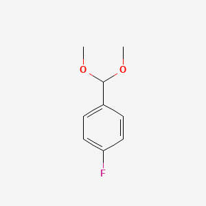 1-(Dimethoxymethyl)-4-fluorobenzene chemical structure (CAS 32691-93-3)