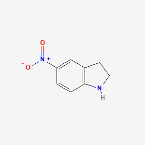 5-Nitroindoline chemical structure (CAS 32692-19-6)