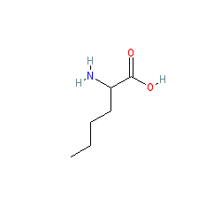 H-D-Nle-OH chemical structure (CAS 327-56-0)