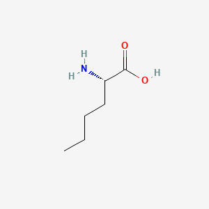 (S)-2-Aminohexanoic acid chemical structure (CAS 327-57-1)