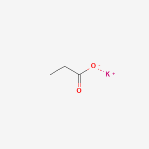 Propionic acid potassium salt chemical structure (CAS 327-62-8)