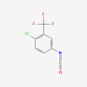 4-Chloro-3-(trifluoromethyl)phenylisocyanate chemical structure (CAS 327-78-6)