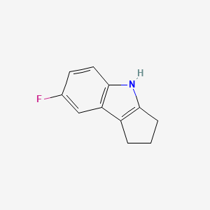 7-Fluoro-1,2,3,4-tetrahydrocyclopenta[b]indole chemical structure (CAS 327021-84-1)