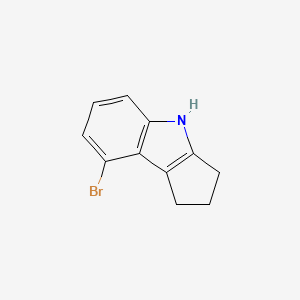 8-Bromo-1,2,3,4-tetrahydrocyclopenta[b]indole chemical structure (CAS 327022-09-3)
