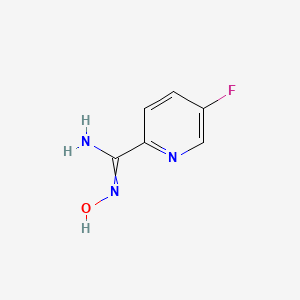 5-Fluoro-N-hydroxypicolinimidamide chemical structure (CAS 327056-58-6)