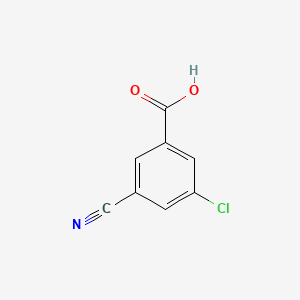 3-Chloro-5-cyanobenzoic acid chemical structure (CAS 327056-71-3)