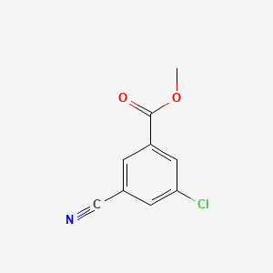 Methyl 3-chloro-5-cyanobenzoate chemical structure (CAS 327056-72-4)
