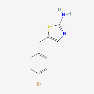 5-(4-Bromobenzyl)thiazol-2-amine chemical structure (CAS 327062-46-4)