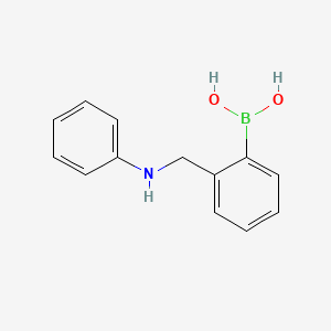 (2-((Phenylamino)methyl)phenyl)boronic acid chemical structure (CAS 327096-48-0)