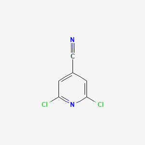 2,6-Dichloroisonicotinonitrile chemical structure (CAS 32710-65-9)