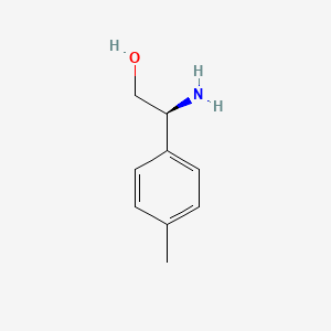 (S)-2-Amino-2-(p-tolyl)ethanol chemical structure (CAS 327183-90-4)