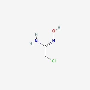 2-Chloro-N'-hydroxyacetimidamide chemical structure (CAS 3272-96-6)